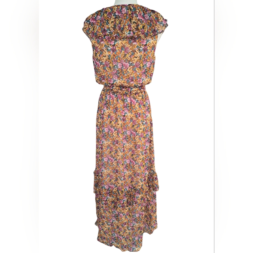 Lavender Brown Floral Maxi Dress in Pink, Purple, and Brown - Picture 3 of 10